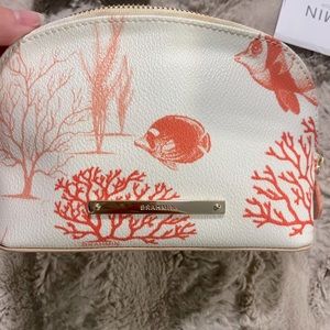 NWOT BRAHMIN RED REEF Tina Cosmetic Bag